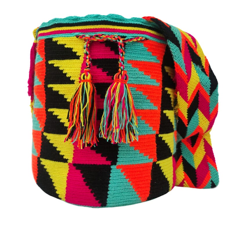 Mochila Wayuu Colores Vivos Lab BolsosWayuu.Com.Co